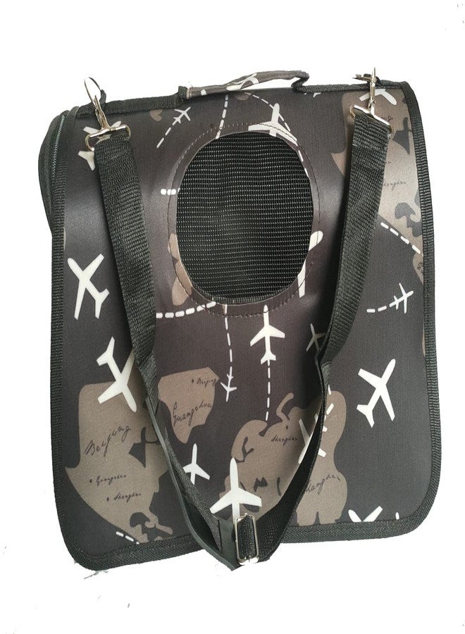 Pups&Pets Pet Shoulder Bag Pet Carrier | Dog Carrier | Cat Carrier - Breathable Barrel Printed Sling Outdoor Travelling Bag (Size - Small, Design & Color May Vary) - Image 1